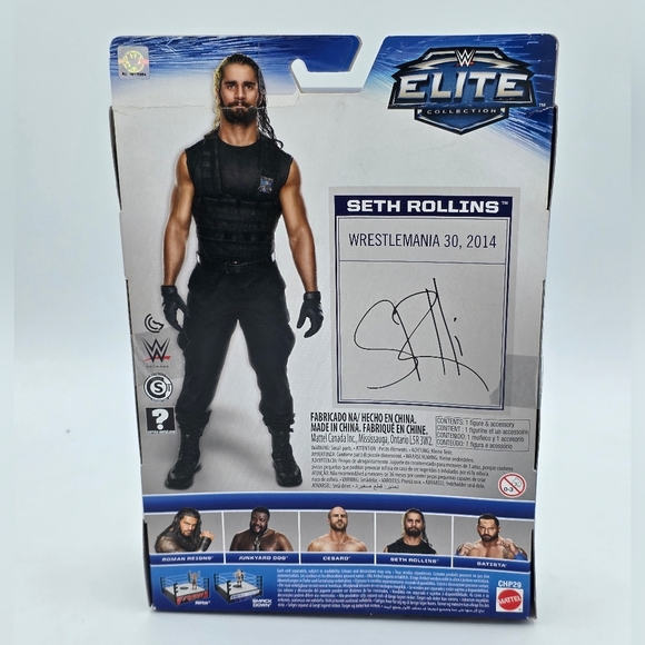 WWE Seth Rollins Elite Collection 2014 Series 33 Wrestling Action Figure - Picture 4 of 6